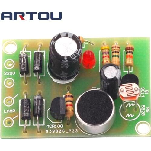 Sound control light control induction delay switch Corridor sound control light Sound and light control with delay pcb board