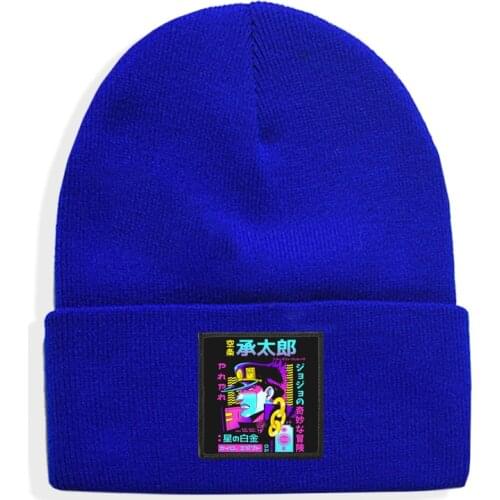 JoJos Bizarre Adventure knitted hat women European and American hip-hop beanie hats tide male couple warm hat