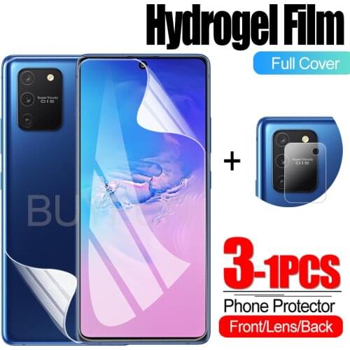 1-3PCS Glass For Samsung Galaxy S8 S8 Plus Hydrogel Film Sumsung S10 S10E S10 Plus S10 Lite Camera Lens Protector Not Glass