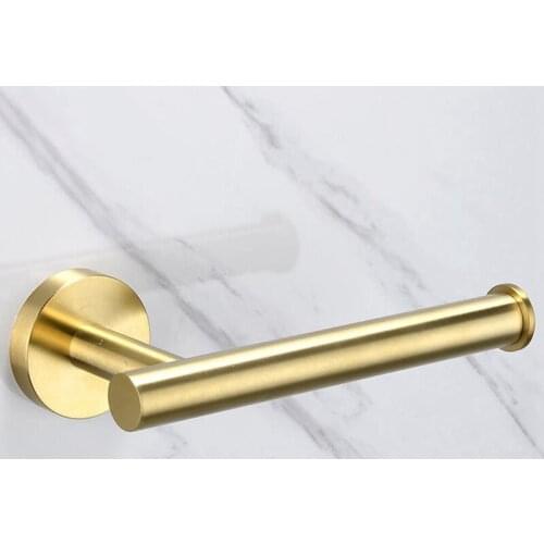 Rolling Paper Holders Toilet Gold Wall Mount WC Hanger Matte 1PC Bathroom Accessories Set Towel Bar Tissue Roll Holders