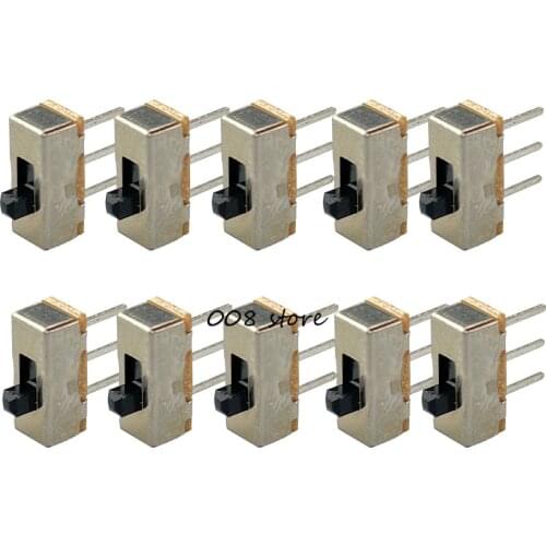 10PCS SS12D00 SS-12D00 4MM SPDT 1P2T toggle switch Interruptor on-off mini 1 Way 2 Band Slide Switch PCB Mount Free shipping D