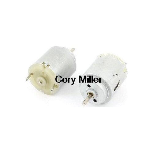 2PCS 2mmx8mm Shaft 21 x 25mm Body R260 DC Mini Motor 3-6V 6500RPM