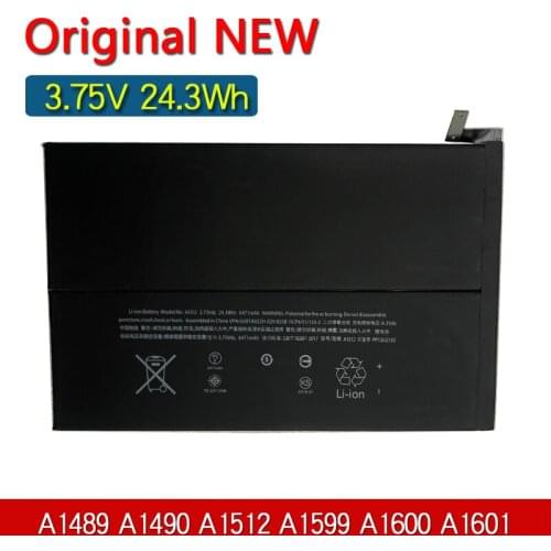 A1512 New Original Tablet Battery For Apple IPad Mini 2 Mini 3 A1489 A1490 A1599 A1600 A1601 3.75V 24.3Wh Mini2 Mini3 Bateria