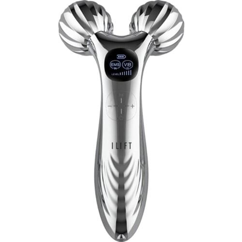 3D Face Massage Roller Y-Shape 360 Degrees Micro Current Facial Massager Lifting Slimming Wrinkle Remover Rechargeable 27RC
