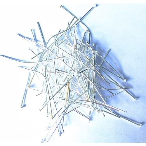 Free Shipping Fashion Jewelry Accessories 500pcs/bag 40mm Silver Chandelier Ball Pins for Jewelry Making Metal Connectors