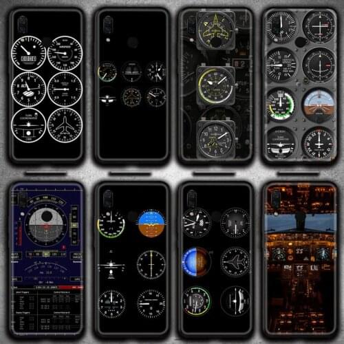 Aviation Aeroplane Helicopter Cockpit Phone Case for Huawei Y6P Y8S Y8P Y5II Y5 Y6 2019 P Smart Prime Pro