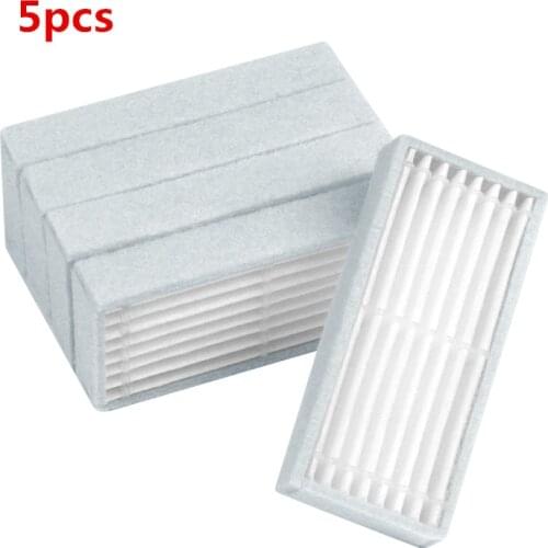 5pcs/lot Robot Vacuum Cleaner HEPA Filter for Midea VCR01 Robot Vacuum Cleaner Brush Parts Accessories