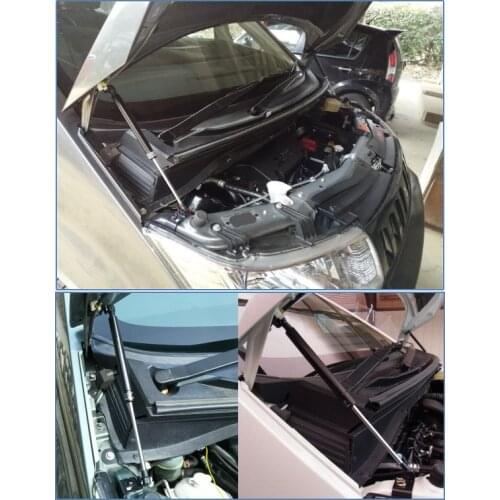 For Mitsubishi Delica 2007-2021 D:5 Front Hood Bonnet Modify Gas Struts Shock Carbon Fiber Spring Damper Lift Supports Absorber