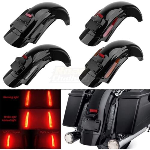 Motorcycle LED Red Tail Light Rear Fender System For Harley Touring Electra Glide 2009-2013 Road Street Glide FLHR FLHX FLHTC