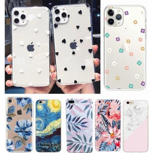 Soft TPU Silicone case For iphone 6s case For iphone 6 6 S 7 8 Plus X 10 XS S SE 5 Case Cover Marble Pattern Phone Cases