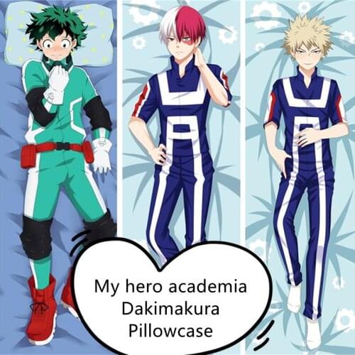 My Hero Academia Dakimakura Pillowcase Midoriya Izuku Bakugou Katsuki Clothes Pillow Case Hugging Body Double-sided Pillowcase
