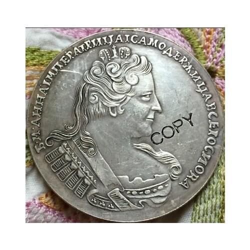 Wholesale 1733 russian coins 1 Rouble copy 100% coper manufacturing old coins