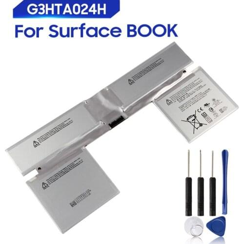 Original Replacement Battery For Microsoft Surface BOOK G3HTA024H Genuine Tablet Battery 6800mAh