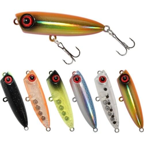 Fishing Lure 45mm 3g Sinking Popper Wobbler Pencil Lure Hand Lure Fishing Accessories Pesca Bass fishing Tackle For Sea Fishing