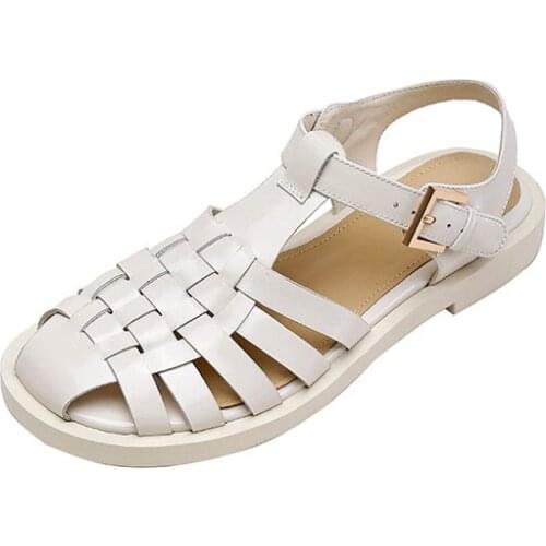 ZJVI Woman 2021 2cm Square Heels Sandals Shoes For Women Summer Cow Genuine Leather Sandal Ladies Black Girls Casual Narrow Band