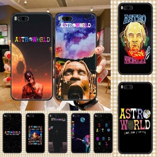 Travis Scott Astroworld Phone case For Xiaomi Mi Max Note 3 A2 A3 8 9 9T 10 Lite Pro Ultra black silicone coque soft shell