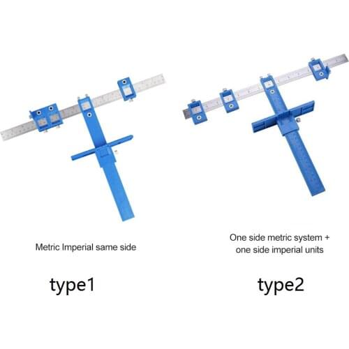Woodworking Drilling Dowelling Hole Saw Adjustable Drill Locator Guide Tool Metric Imperial Same Side / Different Side Optional