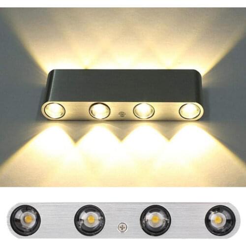 8W LED Indoor Lighting Wall Lamp Modern Home Lighting Decoration Sconce Aluminum Corridor Wall Light AC 85-265v