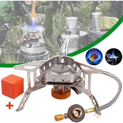 Ultralight Outdoor Cooking Gas Burner Stove Furnace Portable Outdoor Picnic Hiking Backpacking Camping Stove Warmer Cover Heater