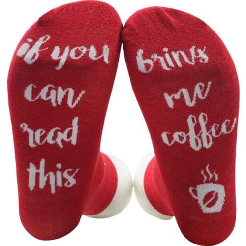 Unisex Couples Sock If You Can Read This Bring Me a Glass Of Beer Wine Humor Words Casual Socks 7 Color Available EUR 36-43 Meia