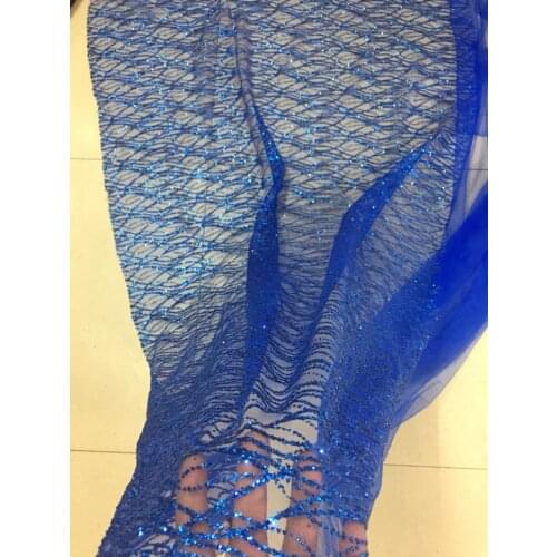 Stock 5yards HL287# French dress with blue strand twine for bridal wedding dress/sawing Free shipping