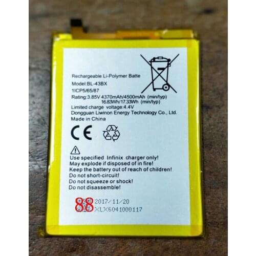 High Quality 3750mAh BL-36BT battery for TECNO BL-36BT Infinix BL-43BX mobile phone battery