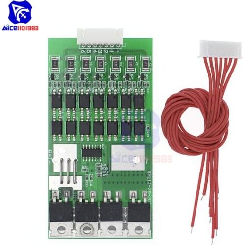 Diymore BMS 7S 24V 20A Li-ion Lithium 18650 Battery Protection Board Short Circuit Overcharge Overcurrent Protection Module