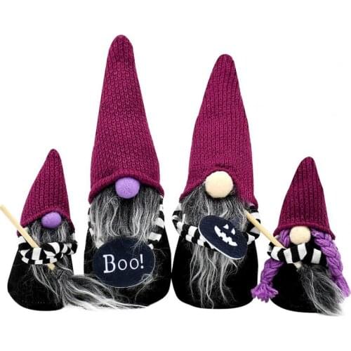 1PC Holiday Home Decor Cartoon Miniature Faceless Doll Fabric Faceless Witch Dwarf Doll Party Garden Decorative