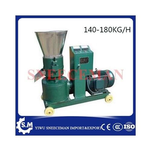 140-180kg/h bird animal feed pellet machine to press balanced food with 3mm pellets Chickens/Ducks/Rabbits/Cattle/Sheep/Pig
