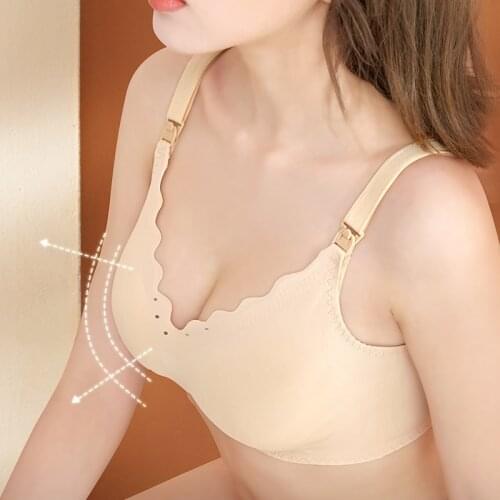 [2pcs]YATEMAO Breastfeeding Bra Pregnancy Clothes Maternity Nursing Bra Feeding Bra for Soutien Gorge Allaitement Pregnant Women