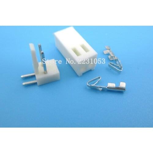 20 Sets KF2510 KF2510-2AW KF2510-2P Connector Right Angle Pin Header 2.54mm 2pin