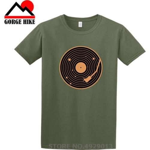 3D Vintage Vinyl Record Solar System Space T-Shirt Retro music radio Short Sleeves commemorate Gift for men concert Tees Shirts