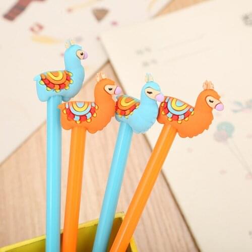 40 pcs/lot Creative Camel Gel Pens for writing 0.5mm Black Ink Neutral Pen Signature Pen Stationery School Supplies Gift