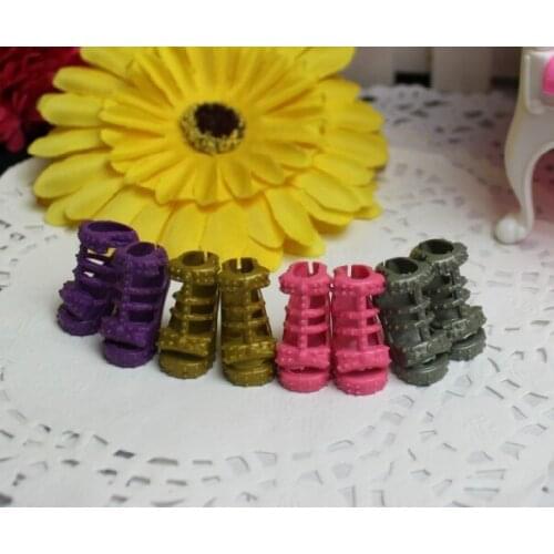 AILAIKI Best Selling Dolls Sandals Fashionable Soft Plastic High-Heel Shoes For Barbie Dolls Girls Gift For Dolls DIY Toy