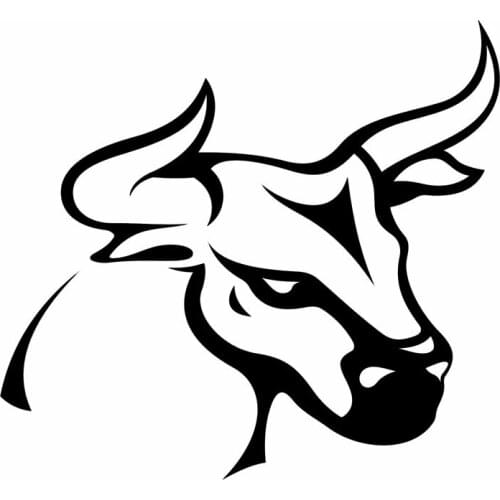 Car Sticker Classic Tattoo Cow Simple Design Car Decal Creativity Applicable To Various Models Black/White, 11cm*10cm