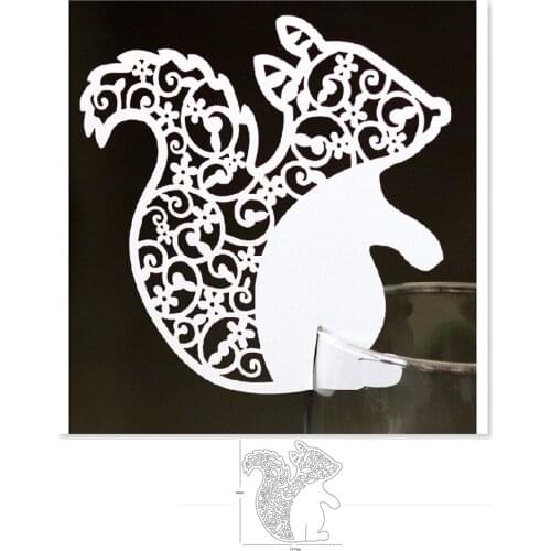 Squirrel 140*137mm Metal Cutting Dies Stencil for DIY Scrapbooking Album Embossing Paper Cards Decoratve Crafts Die Cuts