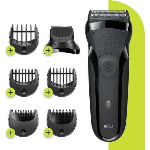 HERSEYSTORE Braun Series 3 300 BT BLK 3-in-1 Dry Use Cordless Shaver