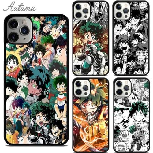 Deku Izuku Midoriya My Hero Academia Phone Case for iPhone 11 12 Pro Max mini X XR XS SE 2020 5 6S 7 8 Plus Galaxy S9 S10 Cover