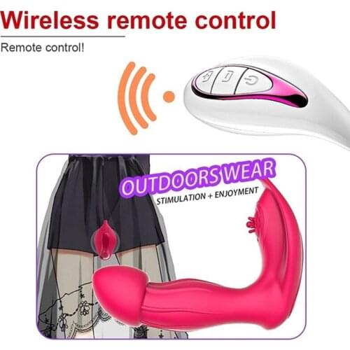 Wearable Butterfly Dildo Female Vibrator Clitoral Vagina Stimulator Remote Control Masturbation Panties G-Spot Adult Sex Toys