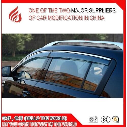 Hot sale 4 Piece Injection molding trim vent shade rain sun wind deflector window visor for Sportage-R 2011 2012 13 14 15 2016