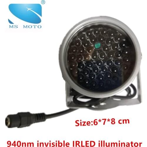 Big dome 940nm IRLED illuminator Security Lighting 48PCS INSIVIBLE Infrared LED Night Vision Surveillance CCTV Camera Fill light