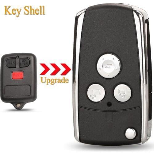 Kutery 3 Buttons Remote Car Key Case For BYD F3 F3R Folding Flip Remote Key Shell Car Key Blanks Car Accessories