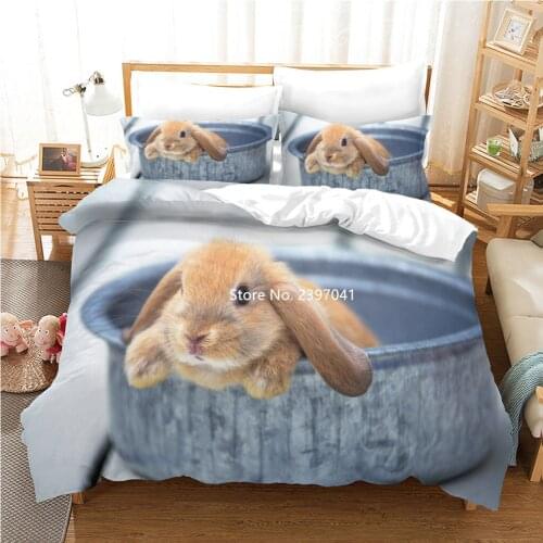 3 Pieces Tiger Gorilla Lion Cat Animal Design Bedding Set Quilt Cover Pillowcase Textile Children Adult Bedroom Decoration