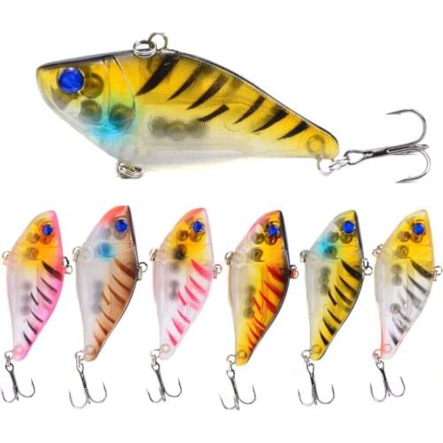 LEOSPORT 2018 Good Fishing Lures Crankbaits VIB 7CM 12G Quality Professional Bait Insize 7 hoodles Wobbles 7 Colors Available