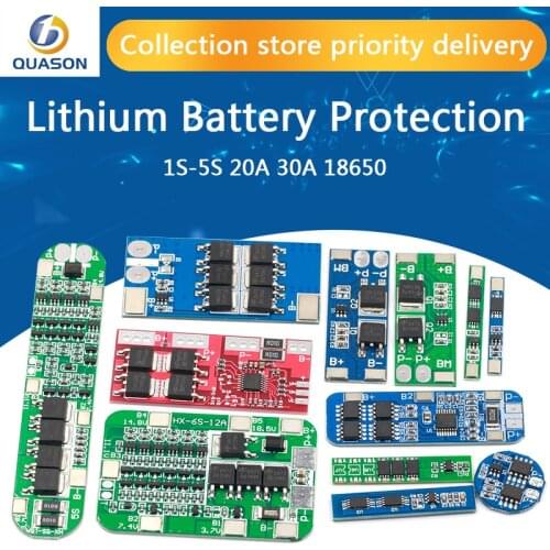 1S 2S 3S 4S 3A 20A 30A Li-ion Lithium Battery 18650 Charger PCB BMS Protection Board For Drill Motor Lipo Cell Module 5S 6S