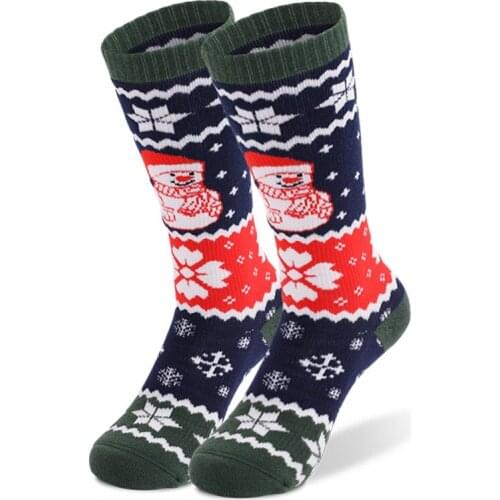 Ski Socks Children Kids Keep Warm Thermal Socks Christmas Winter Sports Snowboarding Skiing Long Thicken Cotton Socks