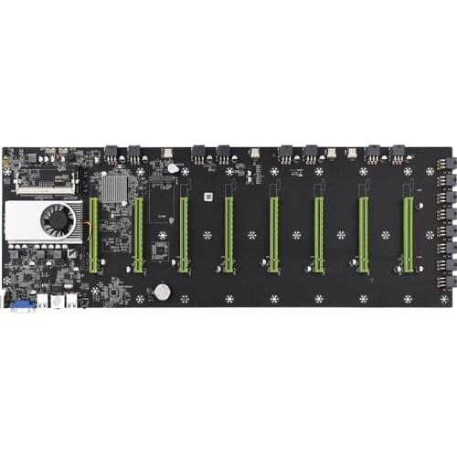 Mining mainboard btc d37btc 37btc s37 mining motherboard with processor motherboard for mining 8 ports