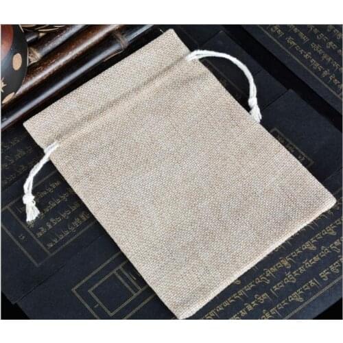 100pcs High Quality Christmas Jute Drawstring Bag Burlap Wedding Birthday Party Gift Candy Bags Jewelry Gift Packaging Supplies