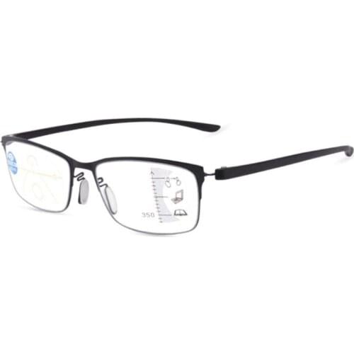 Reading Glasses Female Male Anti Blue Ray Presbyopic Lens Eyewear Multifocal Intelligent Smart Progressive Gifts Alloy For 2XPC
