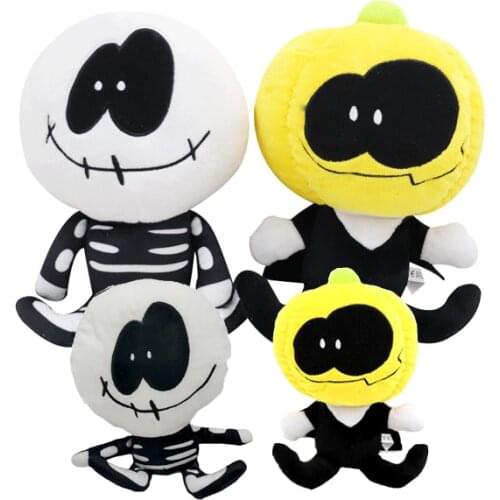 2pcs/set 20cm/25cm Hot Game Friday Night Funkin Plush Toys Cute Anime Skid Pump Stuffed Dolls Toy Gifts For Children